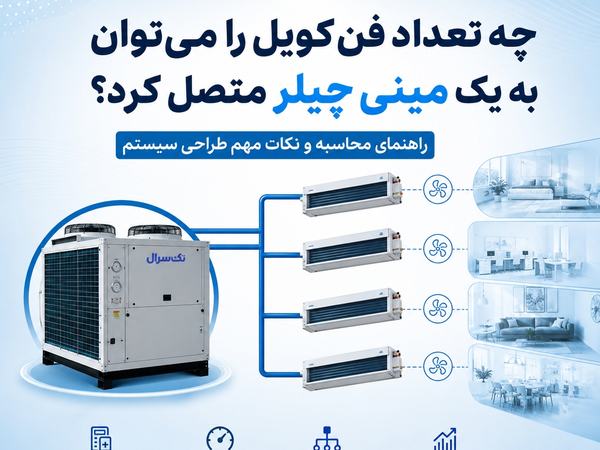 چه تعداد فن‌کویل را می‌توان به یک مینی‌چیلر متصل کرد